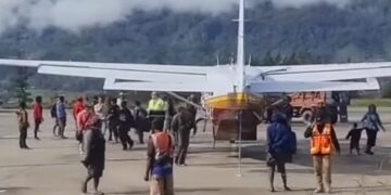 KKB Serang Bandara Aminggaru Ilaga Papua Tengah