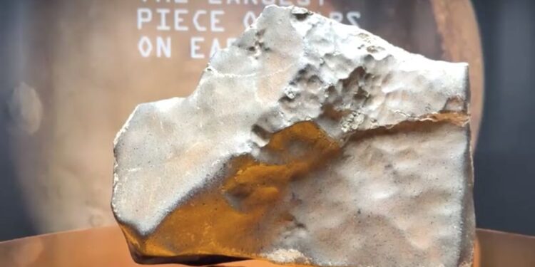 meteorit nwa 16788 potongan mars terbesar yang diketahui di bumi dipamerkan dalam pratinjau pers lelang sothebys natural histo 1752807117587 169